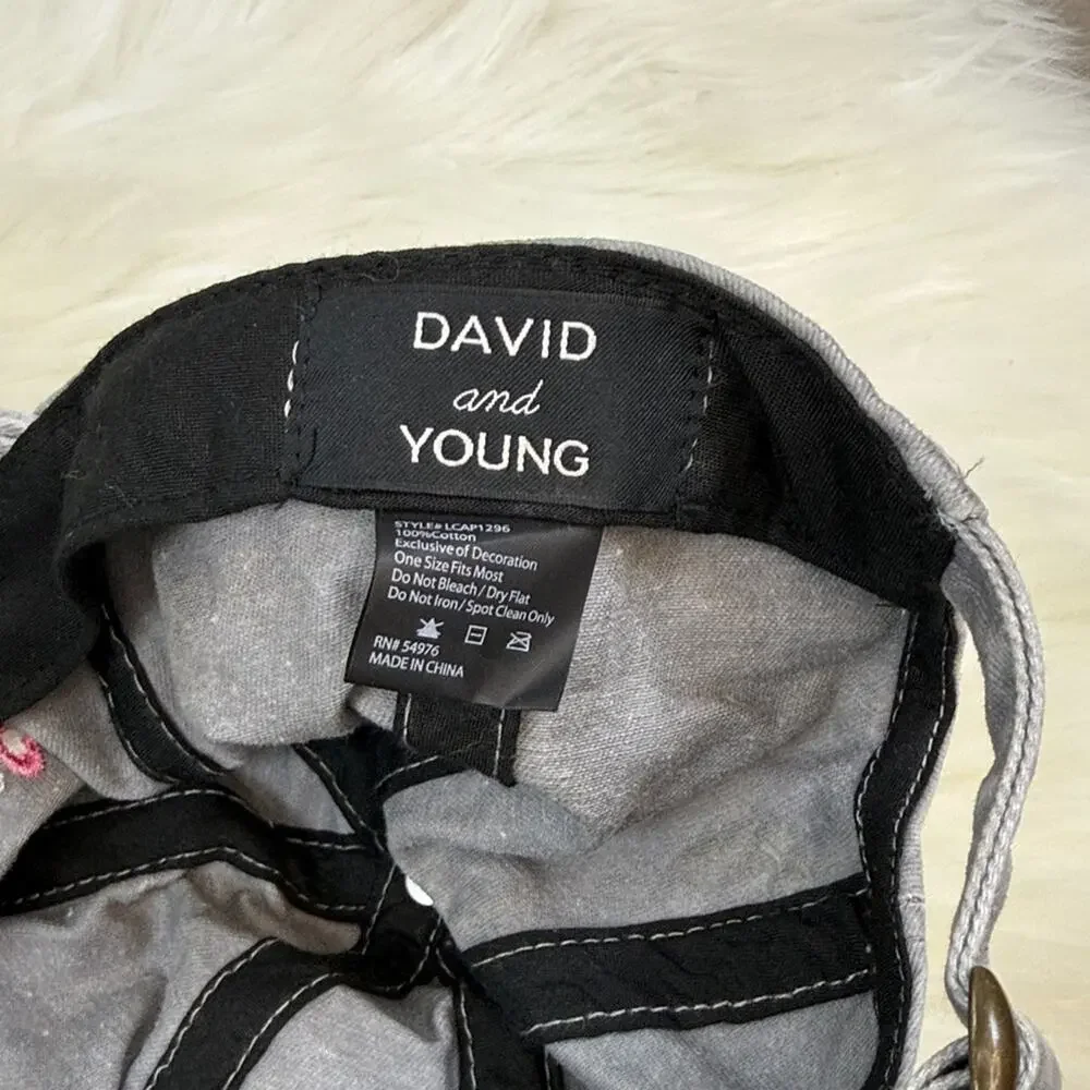 David and Young Gray 'Mama' Embroidered Cap